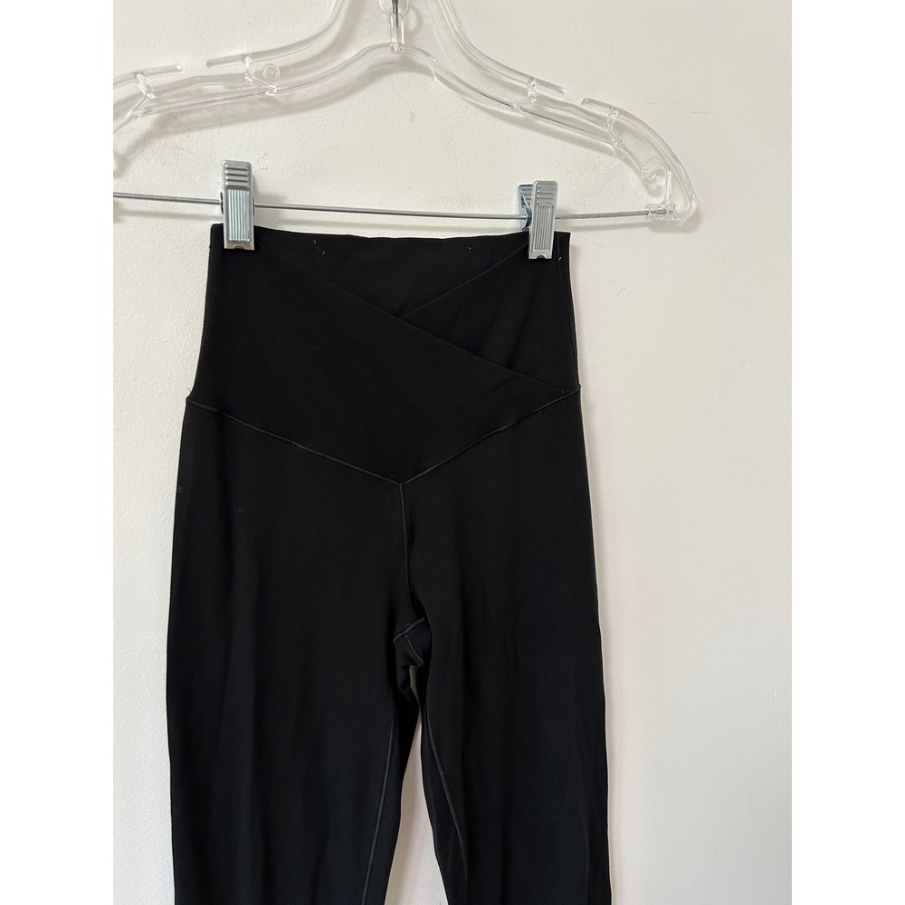 OFFLINE by Aerie Real Me Crossover High Waisted Flare Leggings Black Small - Picture 2 of 10